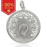 MEDALLA PLATA 925MM VIRGEN NIÑA - 30MM