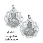 MEDALLA PLATA 925MM ESCAPULARIO - 25x28MM