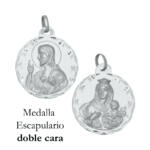 MEDALLA PLATA 925MM ESCAPULARIO - 19MM
