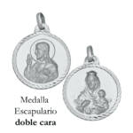 MEDALLA PLATA 925MM ESCAPULARIO - 22MM