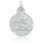 MEDALLA PLATA 925MM ANGEL DE LA GUARDA - 15MM