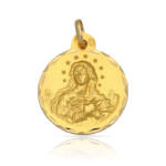 MEDALLA PLATA CHAPADA EN ORO V. DE LA PURISIMA - 17MM
