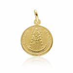 MEDALLA PLATA CHAPADA EN ORO V. DEL ROCIO - 17MM