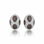 PENDIENTES PLATA 925MM CIRCONITAS NEGRAS