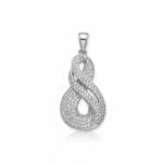 COLGANTE PLATA 925MM CIRCONITAS