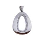 COLGANTE PLATA 925MM CIRCONITAS