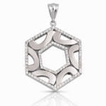 COLGANTE PLATA 925MM CIRCONITAS