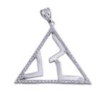 COLGANTE PLATA 925MM CIRCONITAS