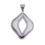 COLGANTE PLATA 925MM CIRCONITAS