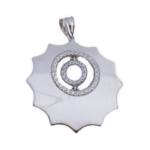 COLGANTE PLATA 925MM CIRCONITAS