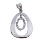 COLGANTE PLATA 925MM CIRCONITAS