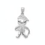 COLGANTE NIÑO PLATA 925MM