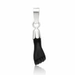 COLGANTE PLATA 925MM HIGA NEGRA MEDIANA