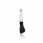COLGANTE PLATA 925MM HIGA NEGRA PEQUEÑA