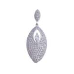 COLGANTE PLATA 925MM CIRCONITAS