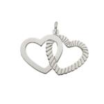 COLGANTE PLATA 925MM CORAZONES