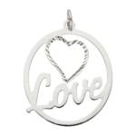 COLGANTE PLATA 925MM LOVE CORAZON