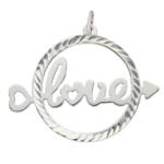COLGANTE PLATA 925MM LOVE