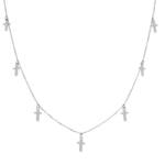 GARGANTILLA PLATA 925MM CHARMS CRUCES