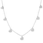 GARGANTILLA PLATA 925MM CHARMS CORAZONES