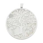 COLGANTE PLATA 925MM ARBOL DE LA VIDA NACAR - 30MM