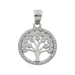 COLGANTE PLATA 925MM ARBOL DE LA VIDA CIRCONITAS- 15MM
