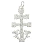CRUZ PLATA 925MM CARAVACA - 15x28MM