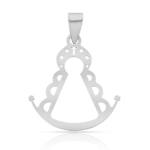 COLGANTE  PLATA DE LEY VIRGEN DEL ROCIO - 19x20MM