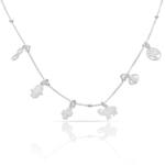 GARGANTILLA PLATA 925MM MINI CHARMS AMULETOS ESMALTADOS