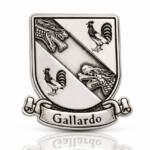 PIN PLATA 925MM ESCUDO HERALDICO ARMAS