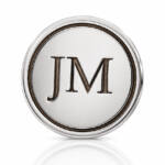 PIN PLATA 925MM INICIALES GRABADAS
