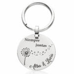 LLAVERO REDONDO PLATA 925MM · SIEMPRE JUNTAS