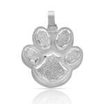 GUARDACENIZAS PLATA 925MM HUELLA PERRO - 23X29MM