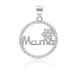 COLGANTE PLATA 925MM MAMA FLOR - 19MM
