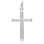 CRUZ PLATA 925MM PALO LISO - 18x30MM