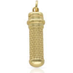GUARDACENIZAS PLATA CHAPADA EN ORO CILINDRO - 9x30MM