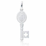COLGANTE PLATA 925MM LLAVE V. MILAGROSA GRANDE - 8x26MM
