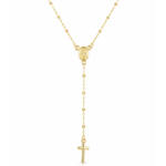 GARGANTILLA ROSARIO PLATA CHAPADA EN ORO - BOLAS 1.50MM