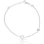 PULSERA PLATA 925MM ESTRELLA + CIRCONITA