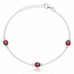 PULSERA PLATA 925MM MARIQUITAS GRANDES