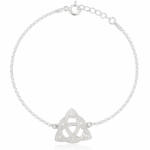 PULSERA PLATA 925MM TRIQUETA + CIRCULO